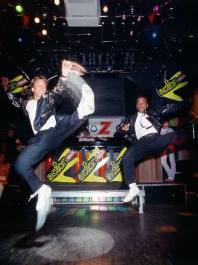 DJ Bobo beim DJ-Nachwuchswettbewerb, 1990. Foto: Federico Näf © StAAG/RBA13-RC04483-8_144
