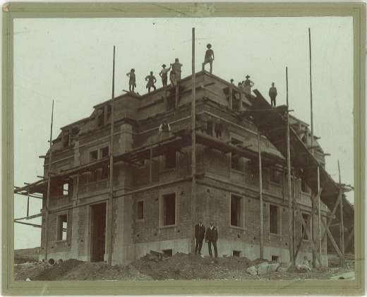 Baustelle Villa Kern, Herzogstrasse, 1892